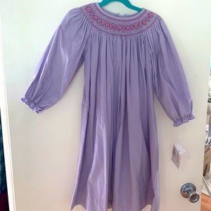 cukees lavendar corduroy with smocking